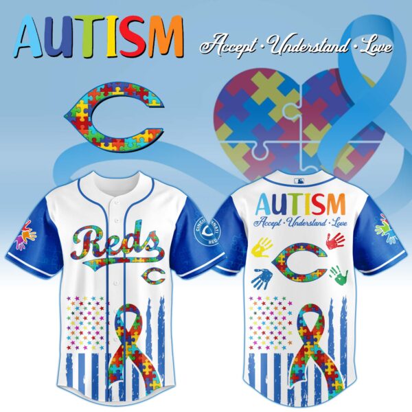 Cincinnati Reds × Special Autism Awareness Month Limited Edition Jersey