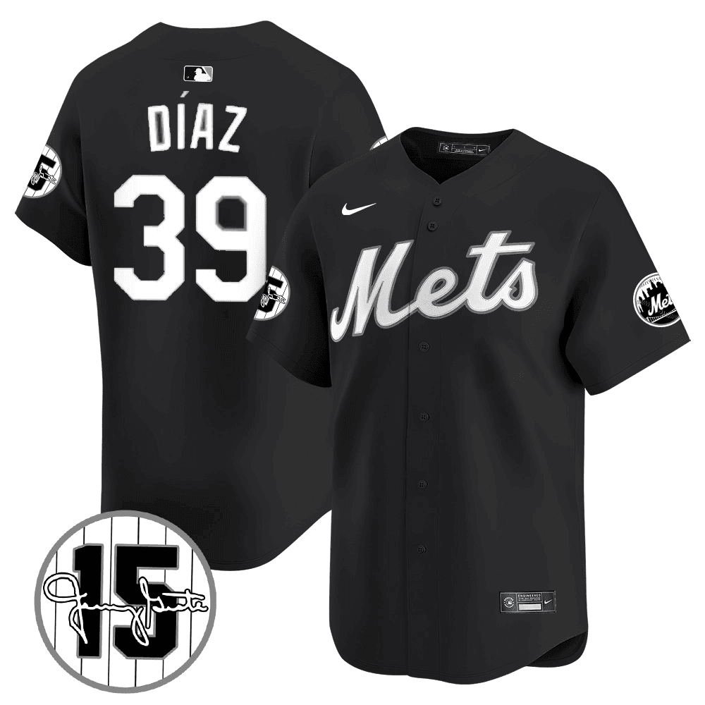 New York Mets Jerry Grote Patch Vapor Premier Limited V1 Jersey � All Stitched