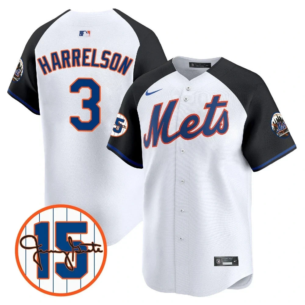 New York Mets Jerry Grote Patch Vapor Premier Limited V1 Jersey � All Stitched