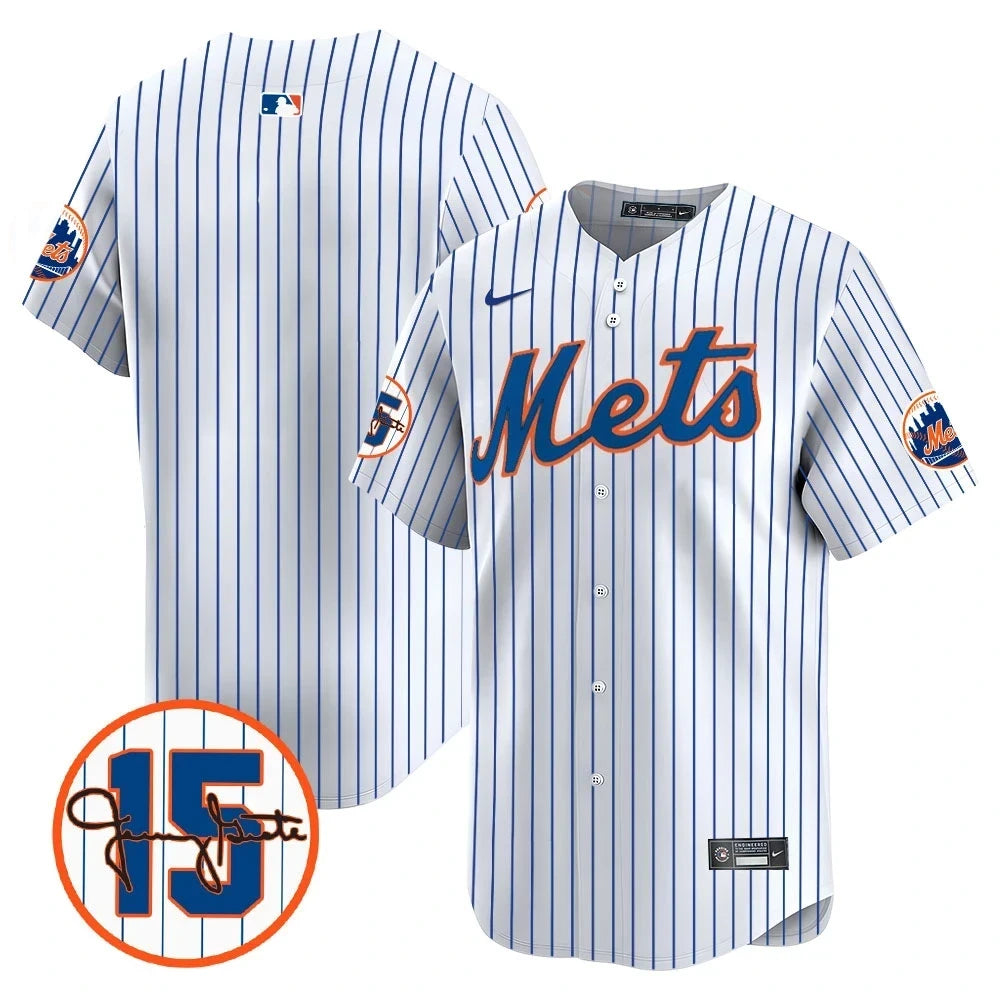 New York Mets Jerry Grote Patch Vapor Premier Limited V1 Jersey � All Stitched