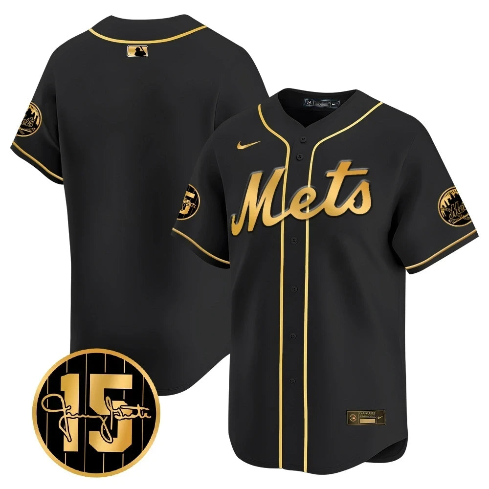New York Mets Jerry Grote Patch Vapor Premier Limited V1 Jersey � All Stitched