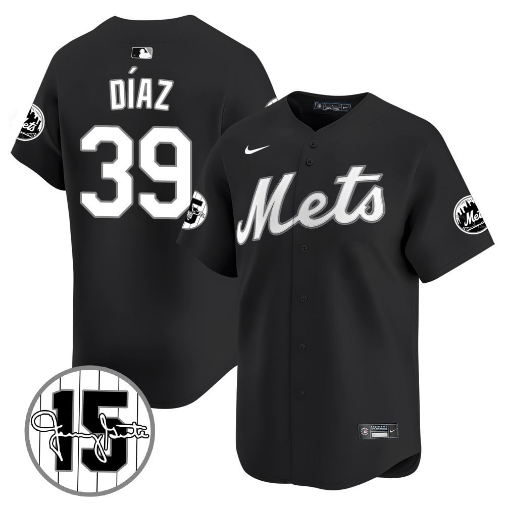 New York Mets Jerry Grote Patch Vapor Premier Limited V1 Jersey � All Stitched