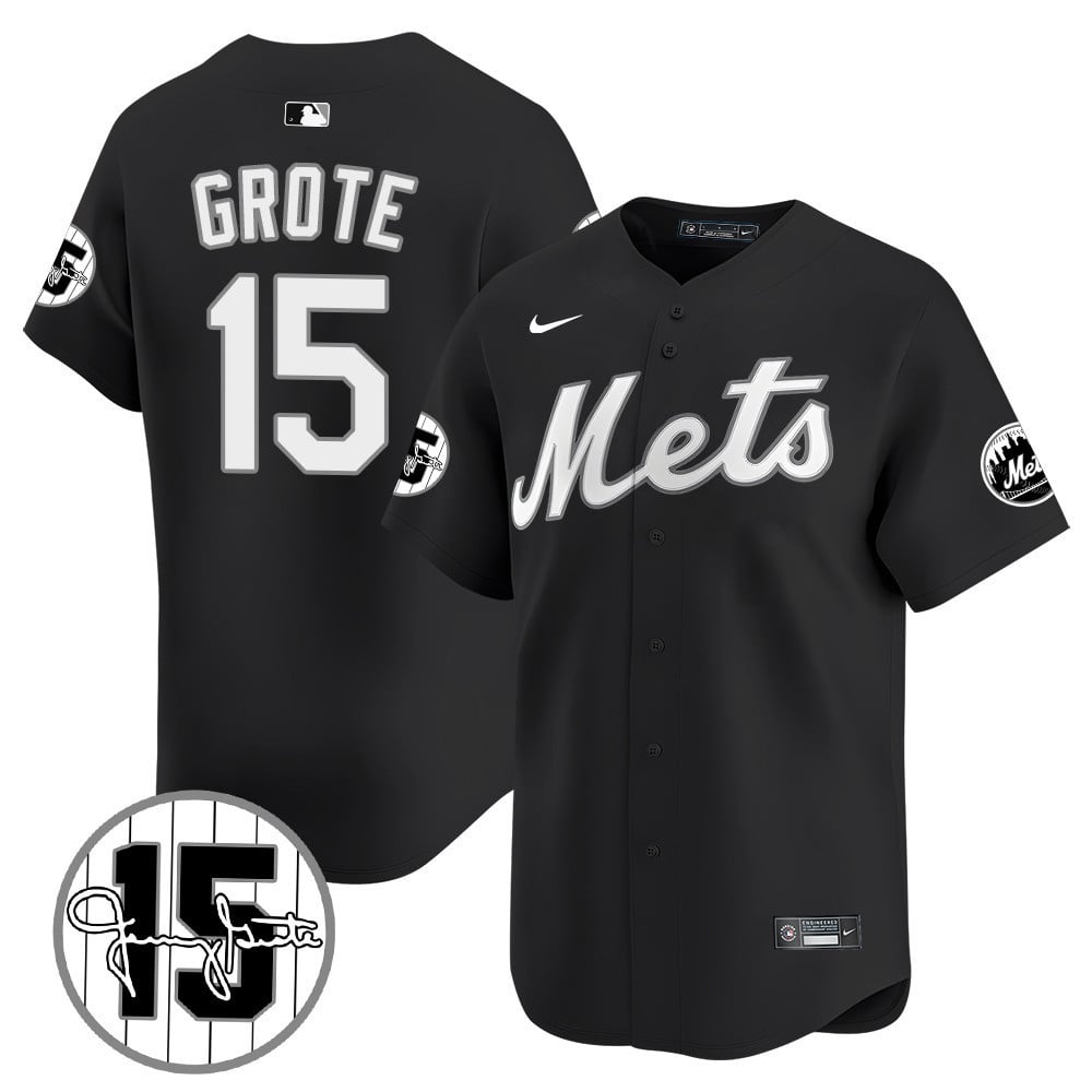 New York Mets Jerry Grote Patch Vapor Premier Limited V1 Jersey � All Stitched