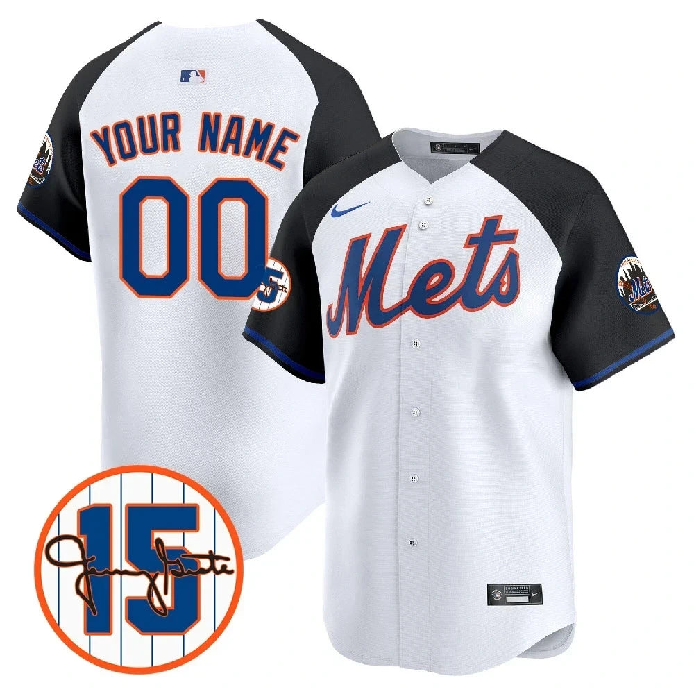 Custom New York Mets Jerry Grote Patch Vapor Premier Limited V1 Jersey � All Stitched