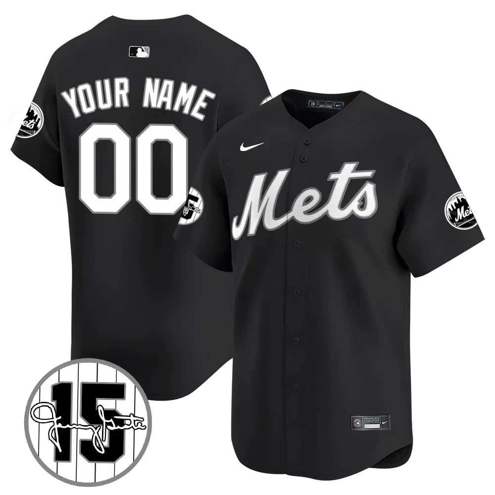 Custom New York Mets Jerry Grote Patch Vapor Premier Limited V1 Jersey � All Stitched