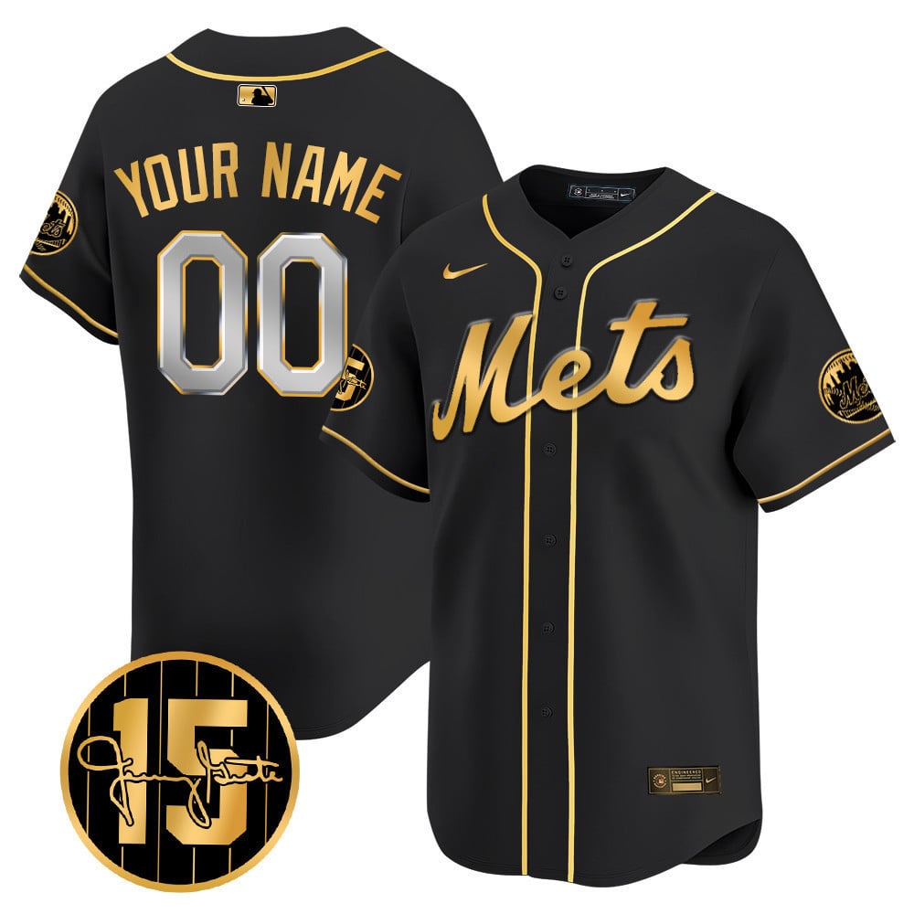 Custom New York Mets Jerry Grote Patch Vapor Premier Limited V1 Jersey � All Stitched