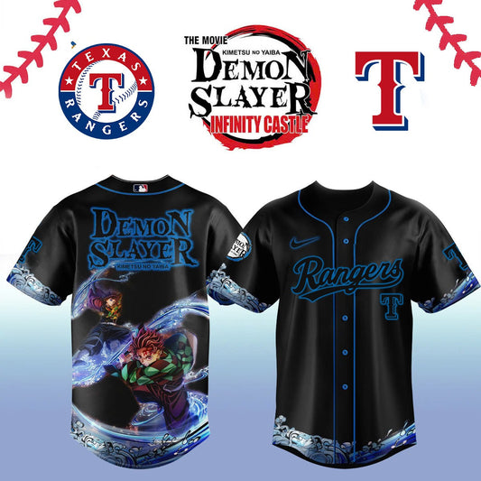 Texas Rangers _ Limited Edition Demon Slayer Jersey 2025