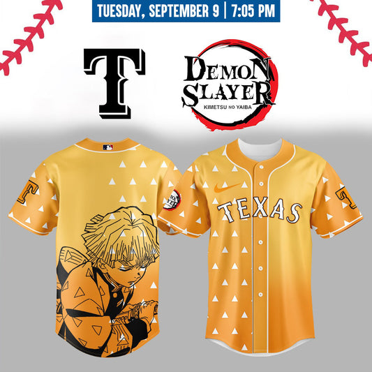 Texas Rangers _ Limited Edition Demon Slayer Jersey 2025