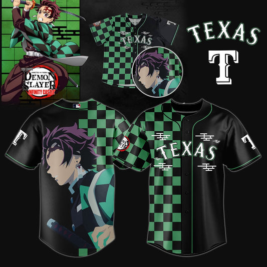 Texas Rangers _ Limited Edition Demon Slayer Jersey 2025
