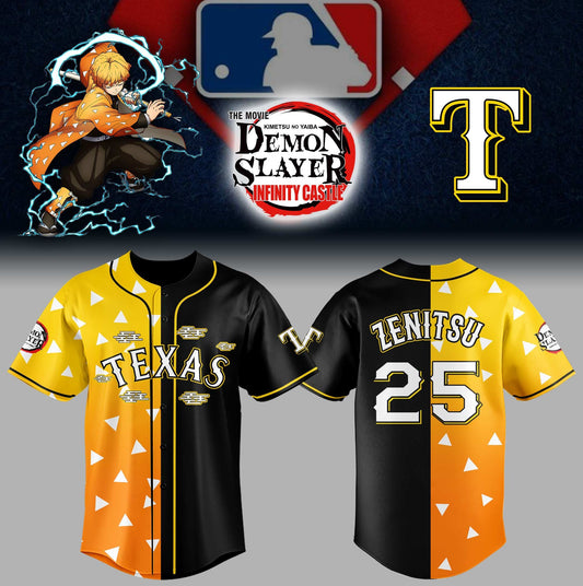 Texas Rangers _ Limited Edition Demon Slayer Jersey 2025