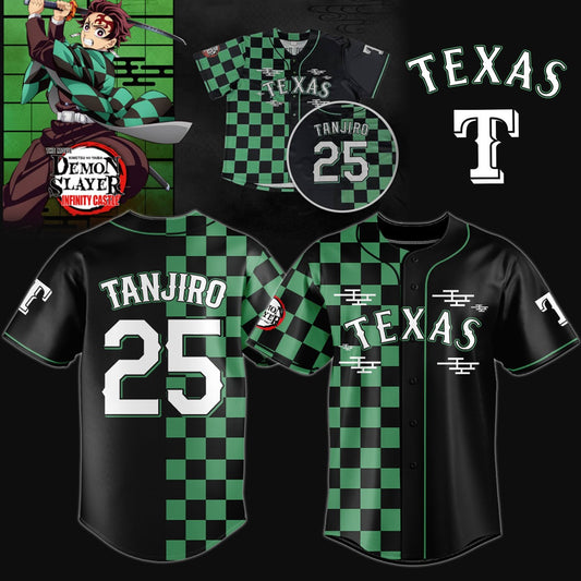 Texas Rangers _ Limited Edition Demon Slayer Jersey 2025