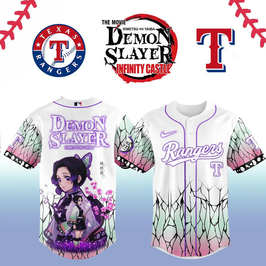 Texas Rangers _ Limited Edition Demon Slayer Jersey 2025