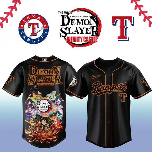 Texas Rangers _ Limited Edition Demon Slayer Jersey 2025