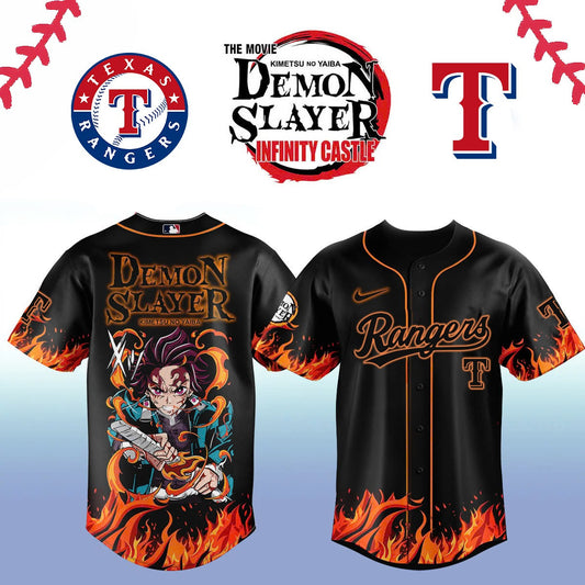 Texas Rangers _ Limited Edition Demon Slayer Jersey 2025