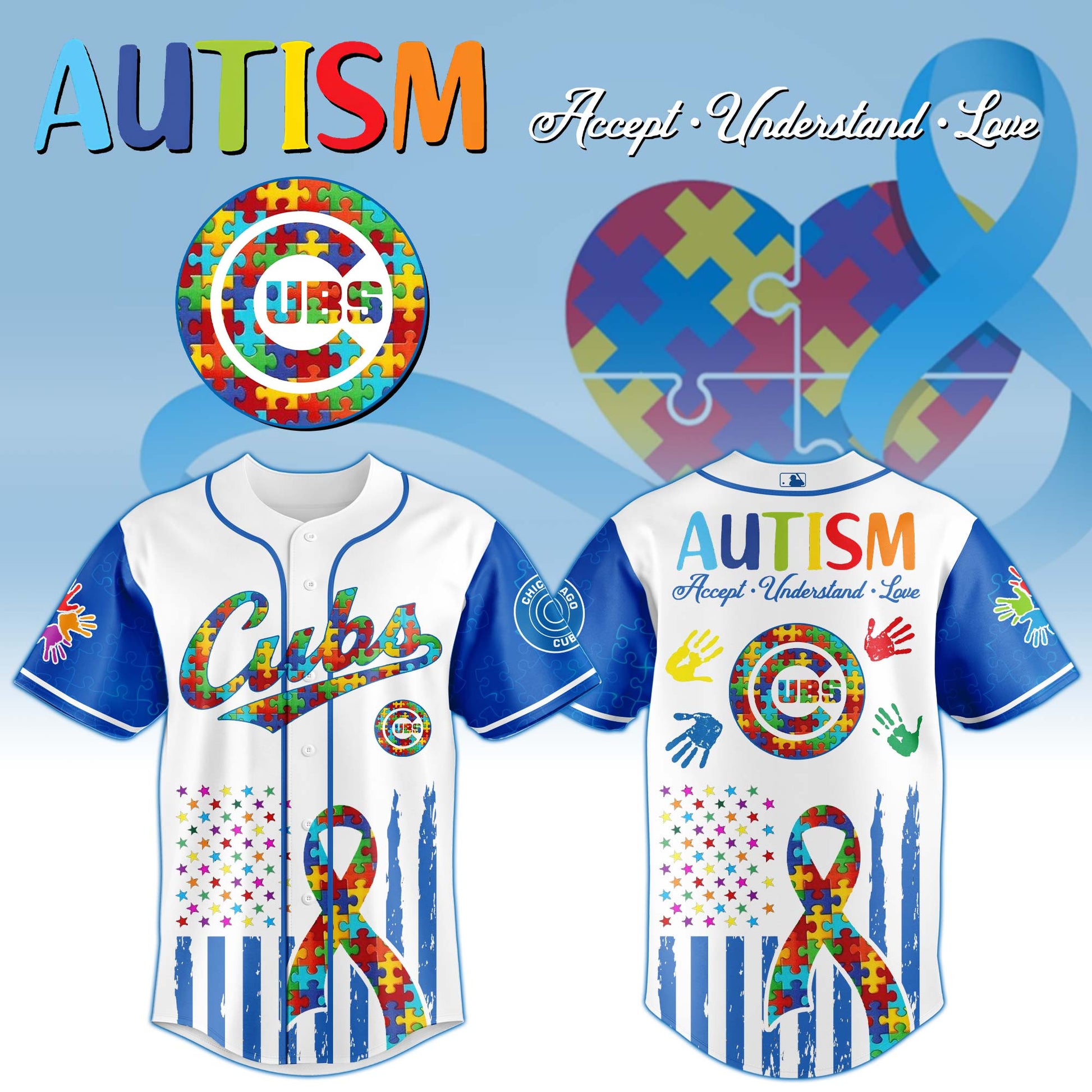Chicago Cubs × Special Autism Awareness Month Limited Edition Jersey