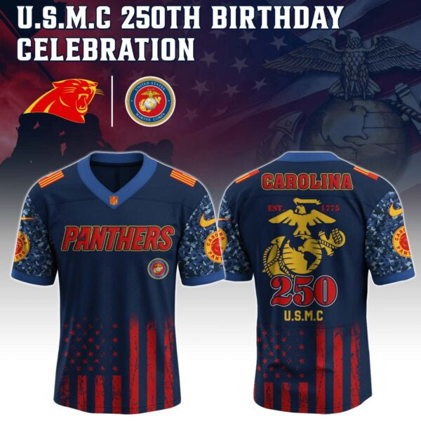 Carolina Panthers NFL x U.S.M.C 250TH Birthday Special Edition Jersey