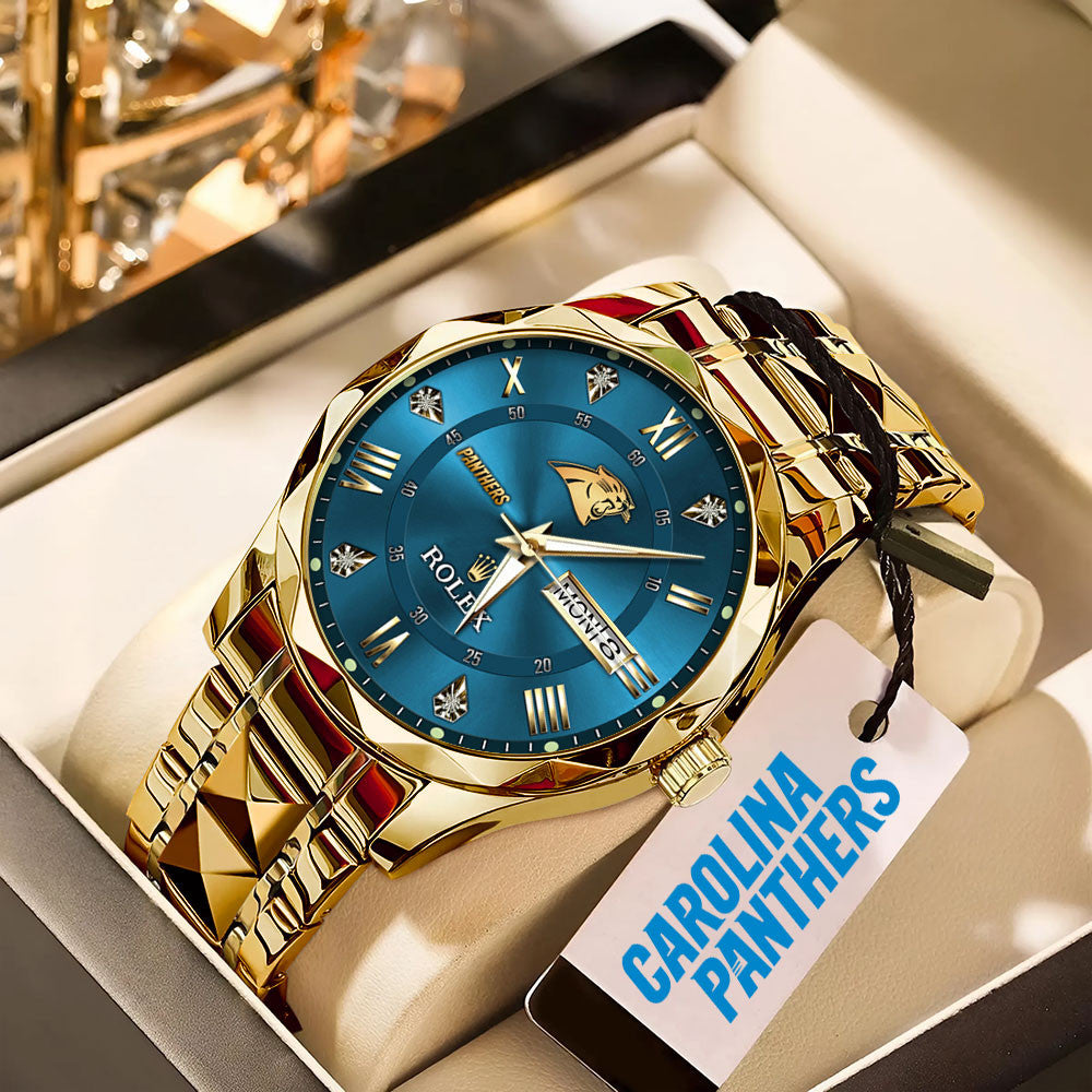 Carolina Panthers x Rolex Alloy Luxury Quartz Watch
