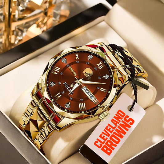 Cleveland Browns x Rolex Alloy Luxury Quartz Watch