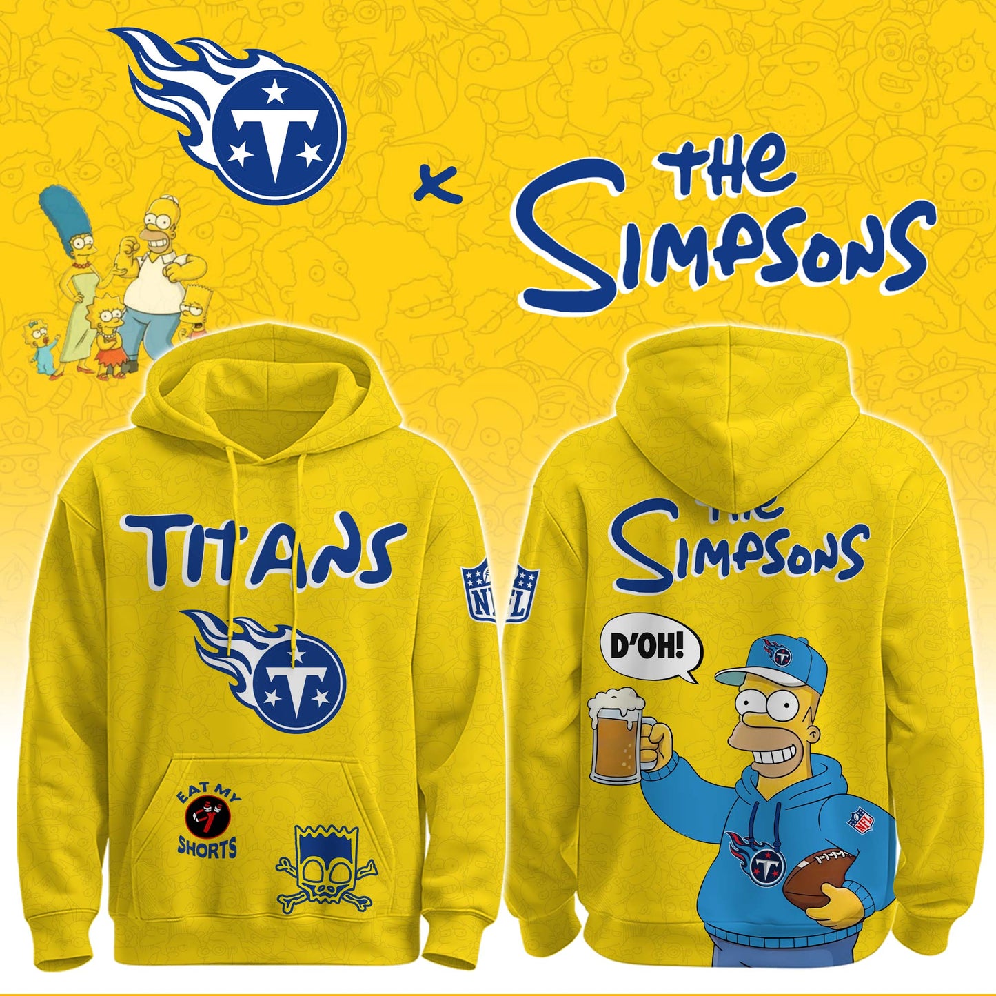 Titans x The Simpsons Crossover Hoodie