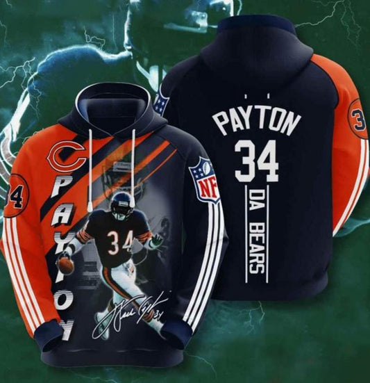 Chicago Bears Nfl Custom All Over Print Hoodie 3D Pullover